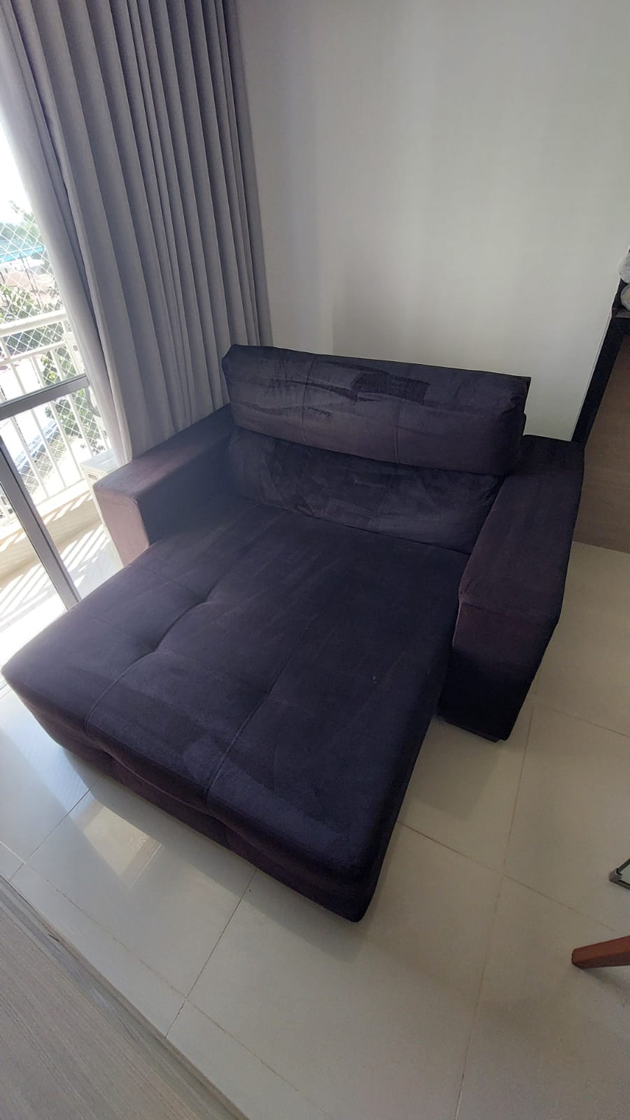 Estofado depois do processo de limpeza técnica.